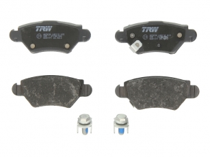 Купить GDB1471 TRW Тормозные колодки задние Corsa C (1.4, 1.7, 1.8) с звуковым предупреждением износа